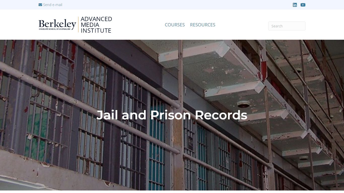 Jail and Prison Records | Berkeley Advanced Media Institute